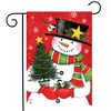 Briarwood Lane Christmas Tree Snowman Garden Flag Chickadee Snowf - 2 of 4