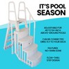 Main Access 48 to 54" Step Ladder for Above Ground Swimming Pools with Mountable Smart Color Changing LED Light and Remote Control - 4 of 4