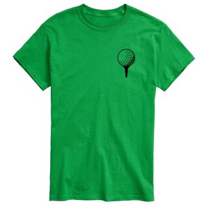 Men's - Instant Message - Golf Ball On Tee Short Sleeve Graphic T-Shirt - 1 of 4