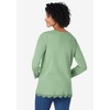 Woman Within Plus Size Layered-Look Lace Trim Tee - 3 of 4