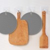 Itopfox Silicone Trivets Set of 6, Multipurpose Non-Slip Heat Resistant Pot Holders for Kitchen, Gray - 2 of 4