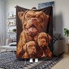 Dogue De Bordeaux Patterned Four-Season Car Blanket, Made of Flannel. - 2 of 4