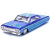 1964 Chevrolet Impala SS Lowrider Candy Blue w/Graphics & White Interior "Maisto Design" Series 1/26 Diecast Model Car by Maisto - 2 of 3