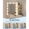 Vanity Desk with Mirror and Lights - Makeup Vanity Desk with 4 Drawers, Built-in Power Outlet & USB, Adjustable LED Lighting - 3 of 4