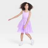 Girls' Tiered Ombre Tulle Dress - Cat & Jack™ Violet