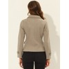 INSPIRE CHIC Women's Notched Lapel Double-Breasted Pea Coat - 4 of 4