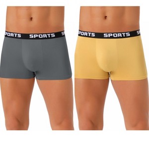 INSPIRE CHIC Men's 2 Pack Lightweight Short Leg Stretch Underwear Briefs - 1 of 4