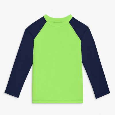 Primary Kids Long Sleeve Baseball Rash Guard in Cantaloupe Mist Size 6-7 — фото 4