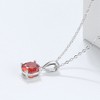 Solitaire Birthstone Necklace for Women Cz Sterling Silver Ginger Lyne Collection - 3 of 4