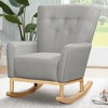 Delta Children Colby Rocking Chair - French Gray and Natural - 2 of 4