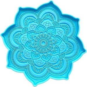 JDICTION Mandala Silicone Molds Set - 4.7" Epoxy Resin Coaster, Tray & Cup Mat for DIY Crafts, Jewelry Casting and Home Decor - 1 of 4