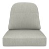 Covers&All Outdoor Sunbrella Deep Seat Cushion Set for Outdoor Furniture, 24in D x 22in W, Off-White - 2 of 4