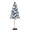 Yaheetech 6Ft/7.5Ft Snow Flocked Artificial Christmas Tree with Lights for Home Party - 2 of 4