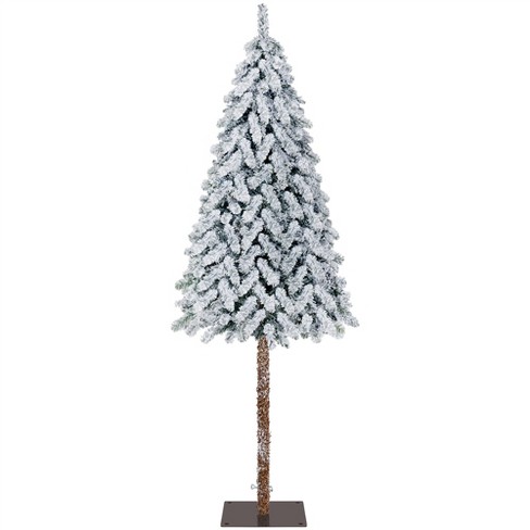 Yaheetech Snow Flocked Artificial Christmas Tree With Lights For Home ...