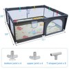 Baby and Toddler Playpen, Removable Safety Fence with Basketball Stand, Travel Bag, Foldable Play Mat, Ocean Ball, Indoor and Outdoor Handrails - 2 of 4