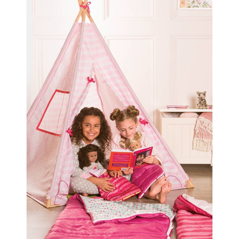 Our Generation Pink Suite Camping Play Tent for Dolls &#38; Kids, 3 of 7