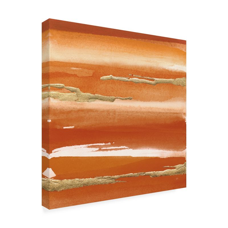 Trademark Fine Art -Chris Paschke 'Gilded Mandarin III Burnt Orange' Canvas Art, 1 of 4