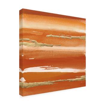 Trademark Fine Art -Chris Paschke 'Gilded Mandarin III Burnt Orange' Canvas Art