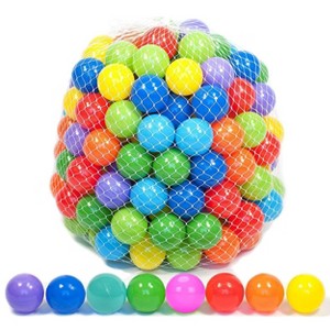 Playz 50 Mini Ball Pit Balls for Kids & Toddlers with 8 Assorted Colors for Play Tents & Ball Pits - 1 of 4