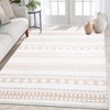 Washable Indoor Farmhouse Large Area Rug for Living Room Bedroom, Non Slip Geometric Print Carpet for Home Office - 2 of 4