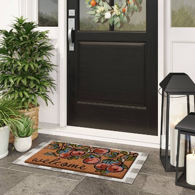 Doormat Letter Happy Welcome Home Entrance Floor Rug Non-slip Carpet Door Mat 