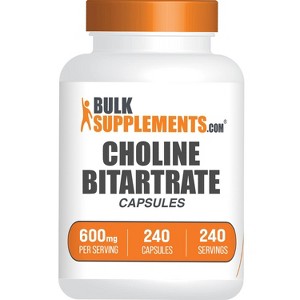 BulkSupplements Choline L-Bitartrate Capsules - 1 of 4