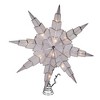 Kurt Adler 10-Light 15-Inch 8-Point Capiz Silver Star Tree Topper - 2 of 4
