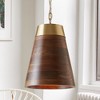 Capital Lighting Dodd 1 - Light Pendant in  Medium Wood/Matte Brass - 4 of 4