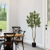 NAYSAYE Planter Artificial Olive Tree Faux Potted Plant with Olive Branches for Indoor Outdoor Garden, Green, 21.6"*21.6"*63" - 2 of 4