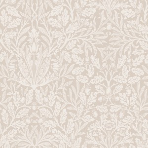 William Morris Acorn Hessian Wallpaper - 1 of 3