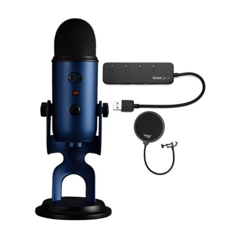 Blue Microphones Yeti X Usb Mic Bundle With Knox Pop Filter And 4-port Usb  Hub : Target