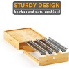 SpaceAid Bamboo Coffee Pod Holder Drawer Storage for Nespresso Vertuo Capsule,Compatible with 40 Big or 56 Small Vertuoline Pods (Natural) - 4 of 4