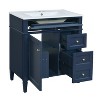 YOOCOZZ 30'' Bathroom Vanity with Top Sink,2 Drawers and a Tip-out Drawer - 2 of 4