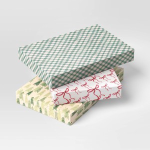 3ct Christmas Holiday Cheer Shirt Boxes - Wondershop™ - 1 of 3