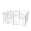 Chery Life 8 Panels 24"H Dog Playpen, Metal Pet Dog Fence with Doors, for Large Medium Small Dogs - 2 of 4
