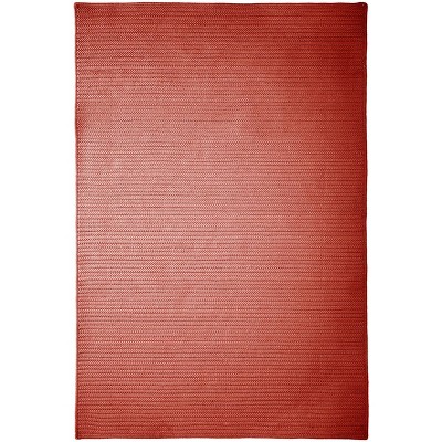 Sangria Red Braided Synthetic Outdoor Rug 2'x3'