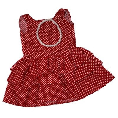 Doll Clothes Superstore Red Dot Doll Dress For All 18 Inch Dolls