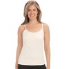 Collections Etc Comfy Adjustable Spaghetti Strap Cami with Built-In Bra - 4 of 4