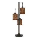 37.5" Connell Metal Table Lamp with Shade (Includes LED Light Bulb) Dark Bronze - Cal Lighting