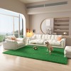 Famapy 118.1'' W Lifelike Artificial Grass Turf Area Rug,1.02" Thick Dense,Drainage Holes,Fireproof Rubber Backing,Soft,Easy-Clean,Indoor/Outdoor - 3 of 4