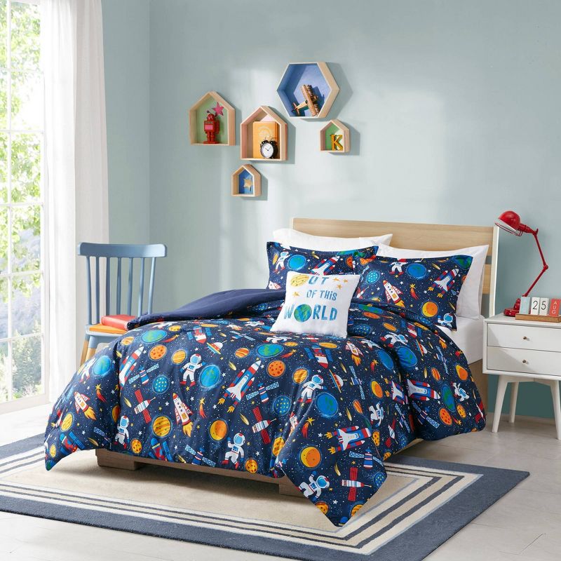 Bryson Ultra Soft Galaxy Outer Space Print Kids' Comforter Set - Mi Zone, 2 of 10