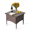 Karl Home|Patio Brown Wicker Square Side Table End Table - 2 of 4