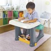 Dolu Children’s Study Desk Kids Activity Table, Chair, and Footrest, Multicolor - 2 of 4