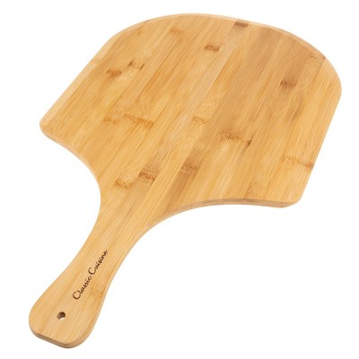 Hastings Home Ecofriendly Bamboo Serving Paddle and Pizza Peel