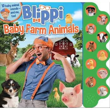 Blippi: Baby Farm Animals - (10-Button Sound Books) by  Editors of Studio Fun International (Board Book)
