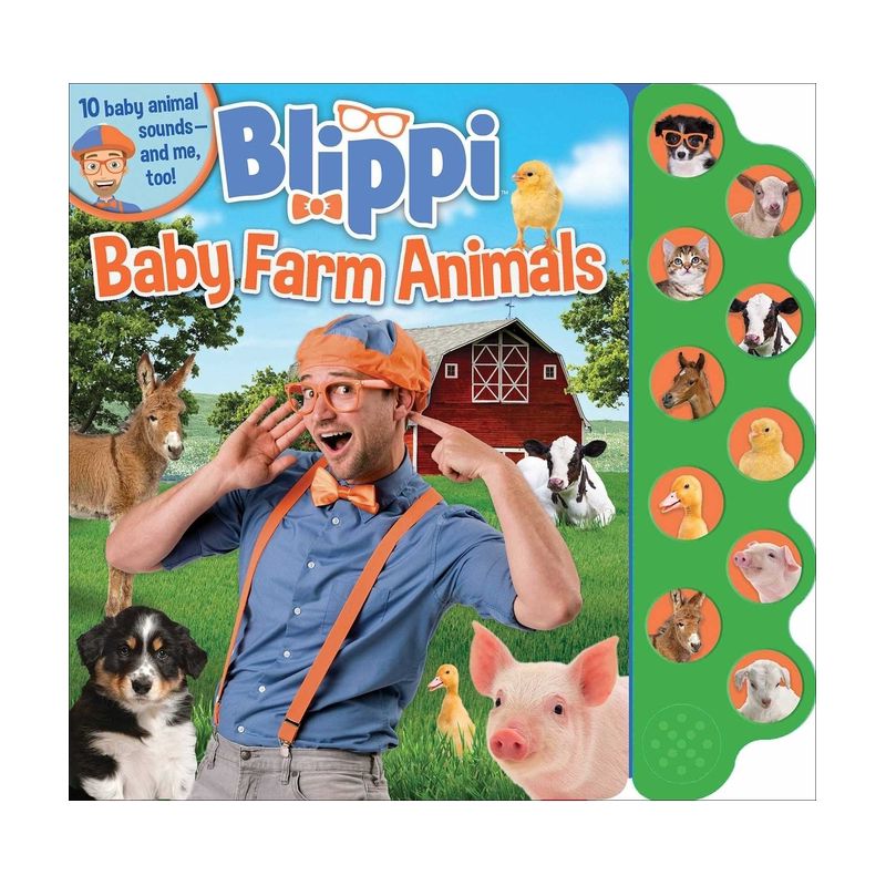 Blippi: Baby Farm Animals - (10-Button Sound Books) by  Editors of Studio Fun International (Board Book), 1 of 5