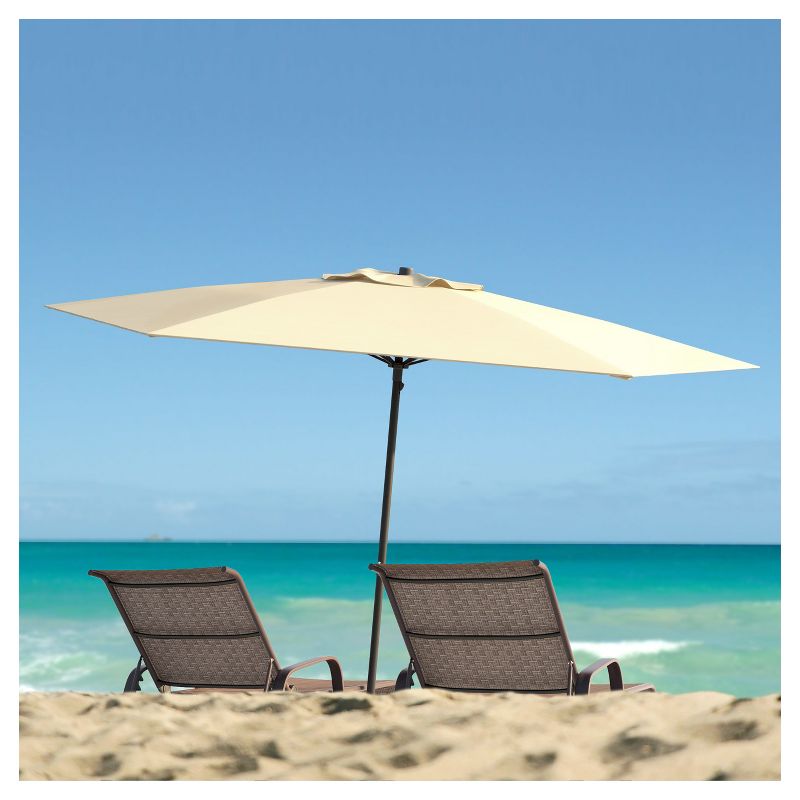 7.5&#39; x 7.5&#39; UV and Wind Resistant Beach/Patio Umbrella Warm White - CorLiving, 2 of 7