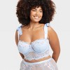 Women's Garden Party Lingerie Corset - Auden™ Light Blue - 3 of 3