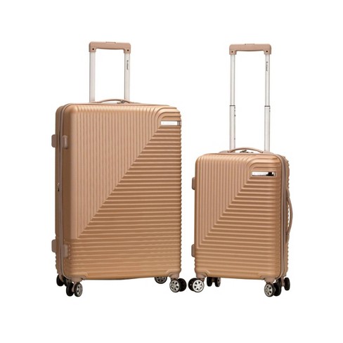 Rockland Star Trail 2pc Hardside Spinner Wheel Luggage Set - Champagne ...