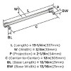 Amerock Faircrest Appliance Pull for Large Panels and Oversized Cabinets - 4 of 4